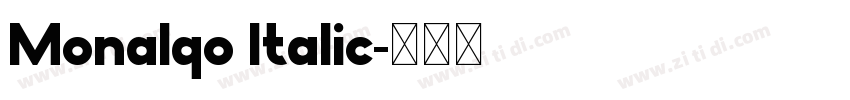 Monalqo Italic字体转换